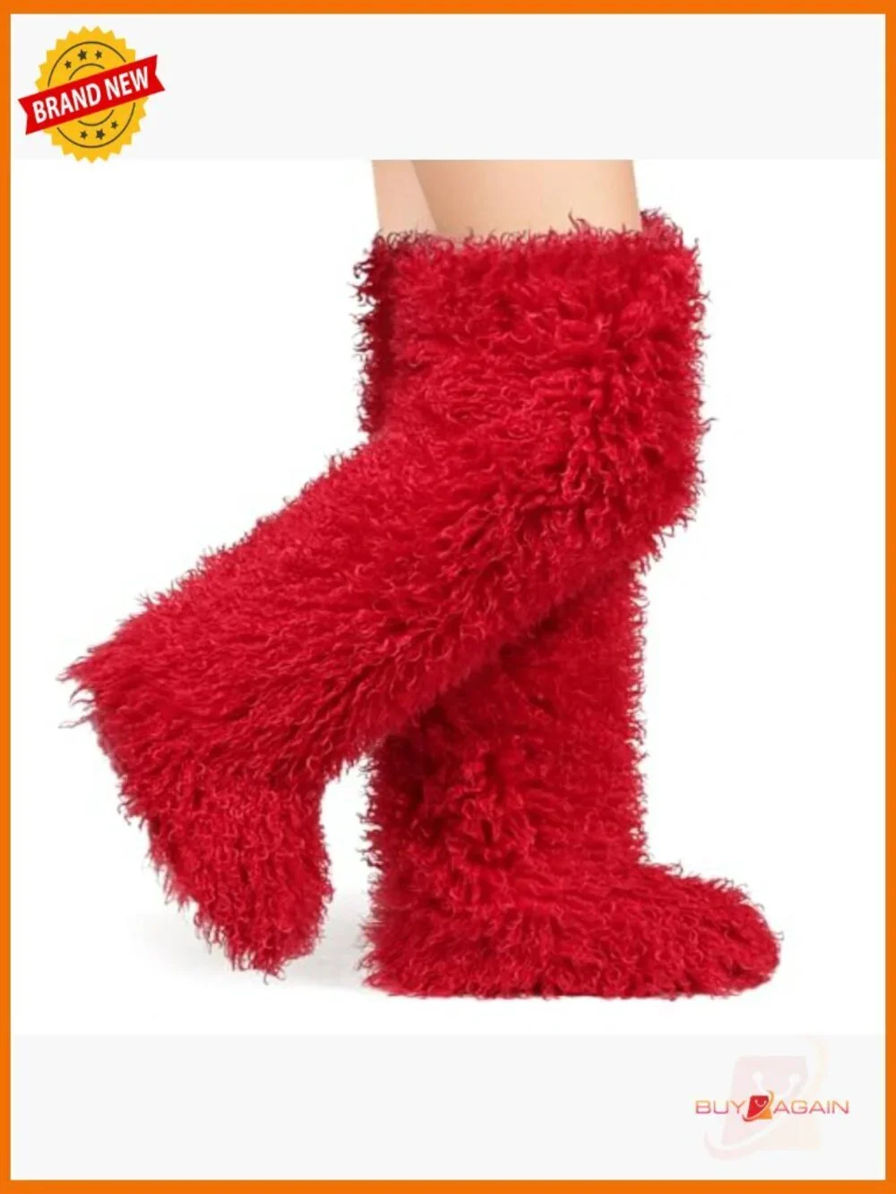 Thigh High Faux Fur Over the Knee Boots Winter Snow Boots Women's